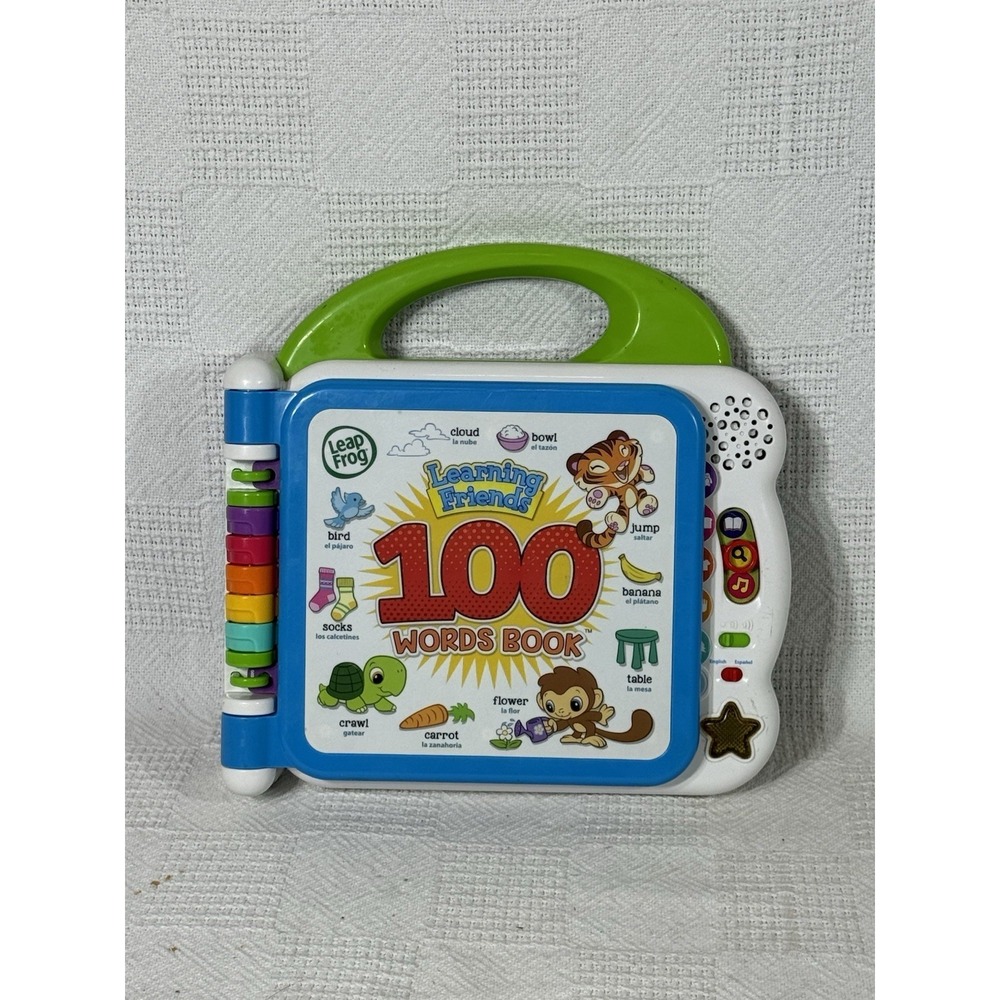 Leap Frog Learning Friends 100 Words Book Educational English & Spanish